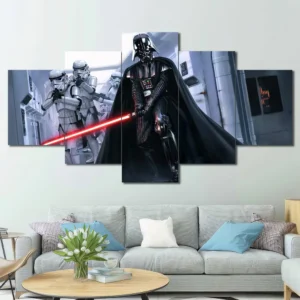 Darth Vader Corridor Battle Wall Art – Imperial Corridor Action Scene