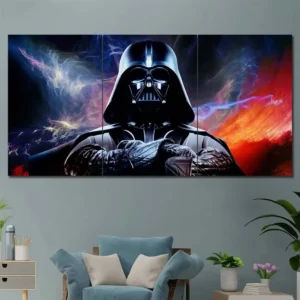 Darth Vader Cosmic Portrait Wall Art – Cosmic Fire and Ice Portrait