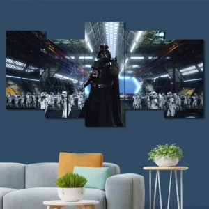 Darth Vader Imperial Hangar Wall Art – Stormtrooper Formation Scene