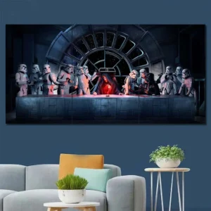 Darth Vader Last Supper Wall Art – Imperial Parody Group Scene