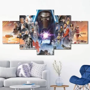 Star Wars Saga Collage Wall Art – Epic Character Movie Poster