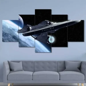 Starship Enterprise Deep Space Wall Art – Blue Planet Space Flight