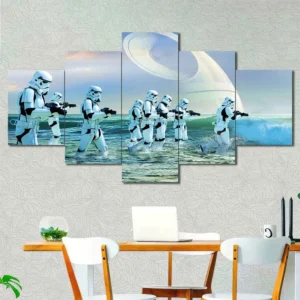 Stormtrooper Beach Patrol Wall Art – Tropical Imperial Squad
