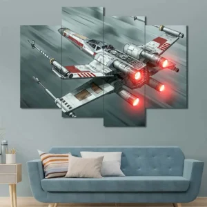 X Wing Starfighter Wall Art – High Speed Rebel Spacecraft