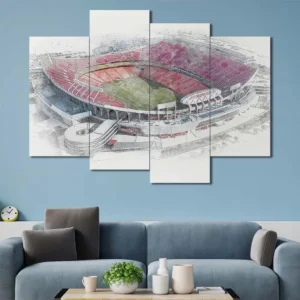 Arrowhead Stadium Sketch Wall Art – Architectural