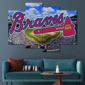 Atlanta Braves Stadium Logo Wall Art