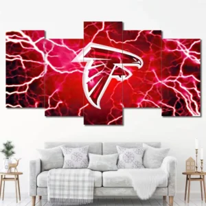 Atlanta Falcons Lightning Logo Wall Art