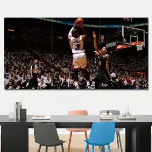 Basketball Number 3 Slam Dunk Wall Art