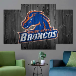 Boise State Broncos Rustic Logo Wall Art