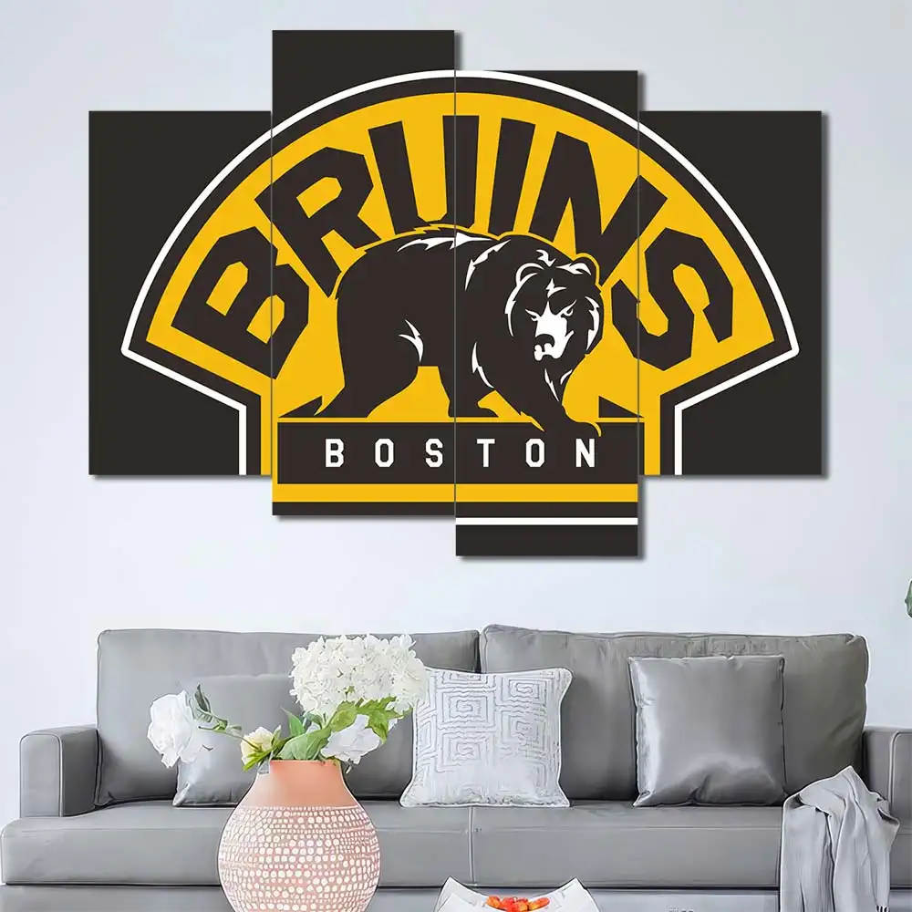 Boston Bruins Vintage Bear Logo Wall Art - Image 4