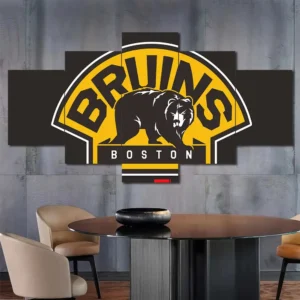 Boston Bruins Vintage Bear Logo Wall Art