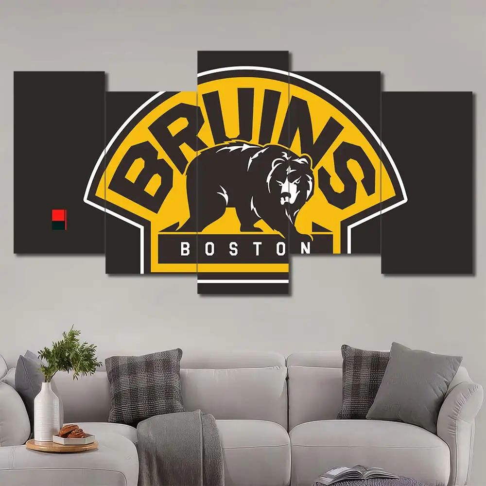 Boston Bruins Vintage Bear Logo Wall Art - Image 5