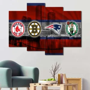 Boston Sports Teams City Wall Art