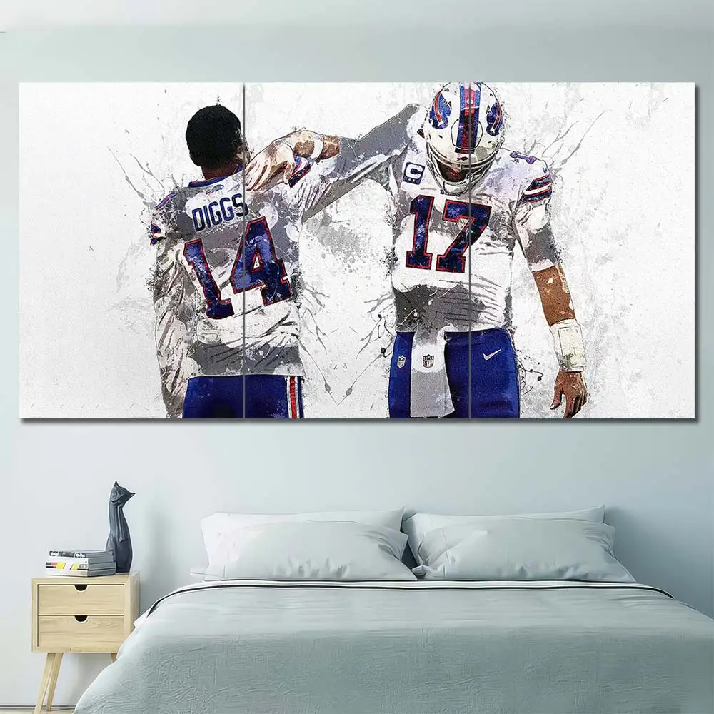 Buffalo Bills Diggs Allen Wall Art – Teammates - Image 2