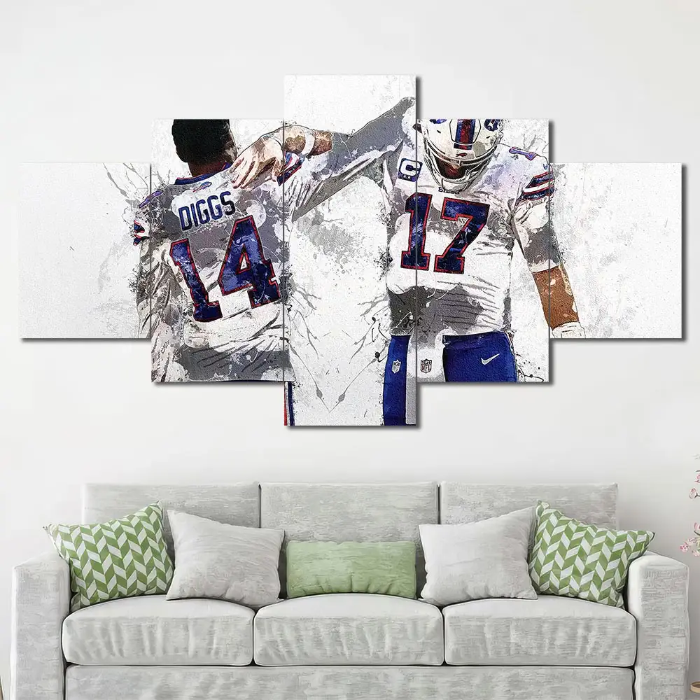 Buffalo Bills Diggs Allen Wall Art – Teammates - Image 4