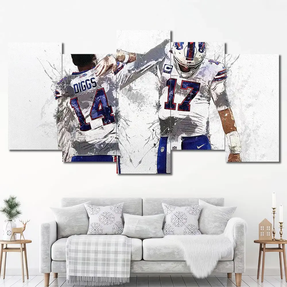 Buffalo Bills Diggs Allen Wall Art – Teammates - Image 5