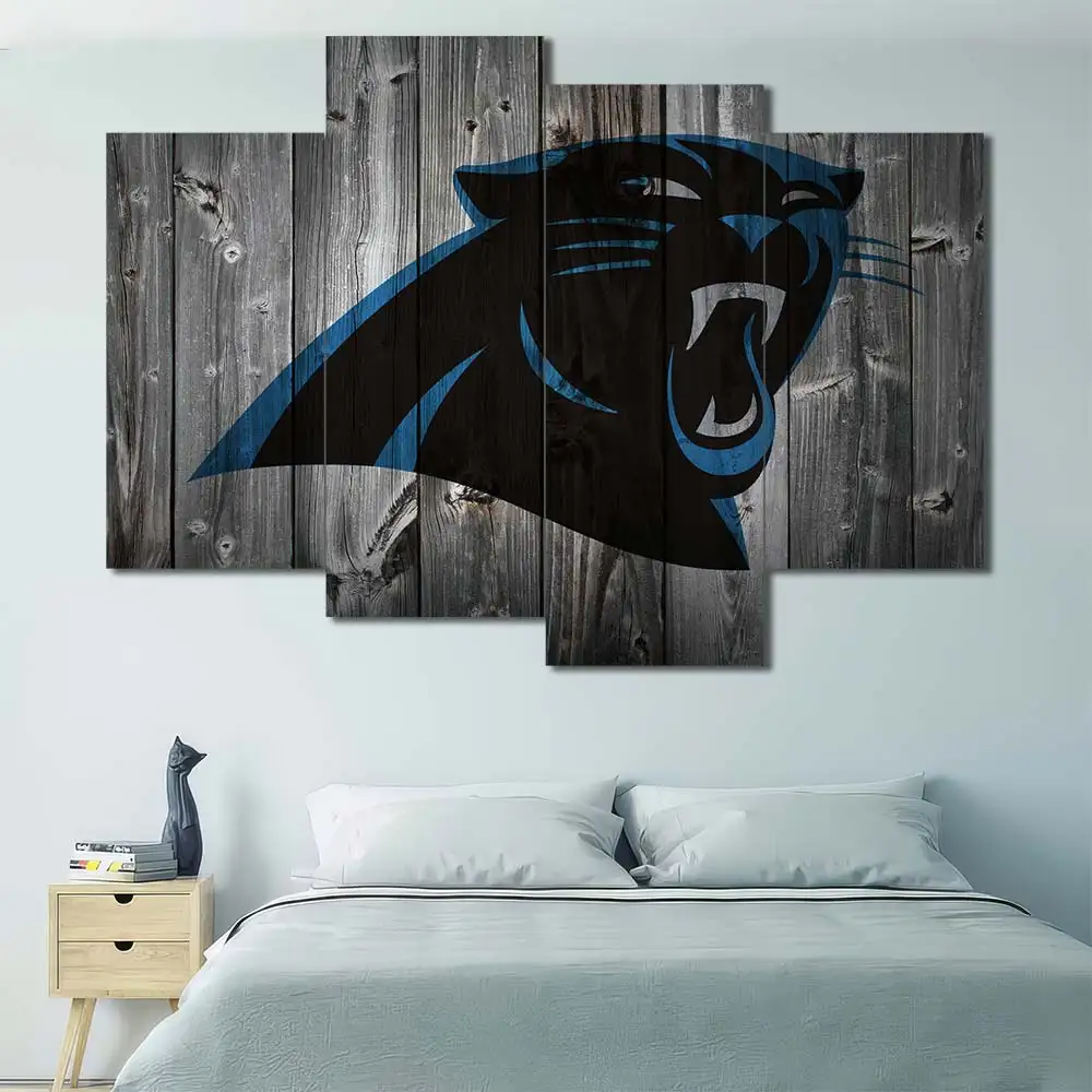 Carolina Panthers Rustic Logo Wall Art - Image 4