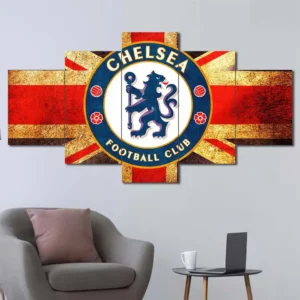Chelsea FC Union Jack Crest Wall Art