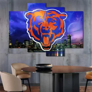 Chicago Bears Skyline Logo Wall Art