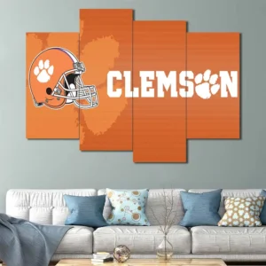 Clemson Tigers Helmet Logo Wall Art