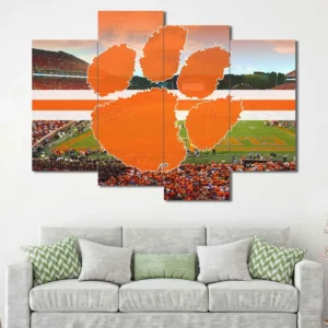 Clemson Tigers Stadium Paw Logo Wall Art