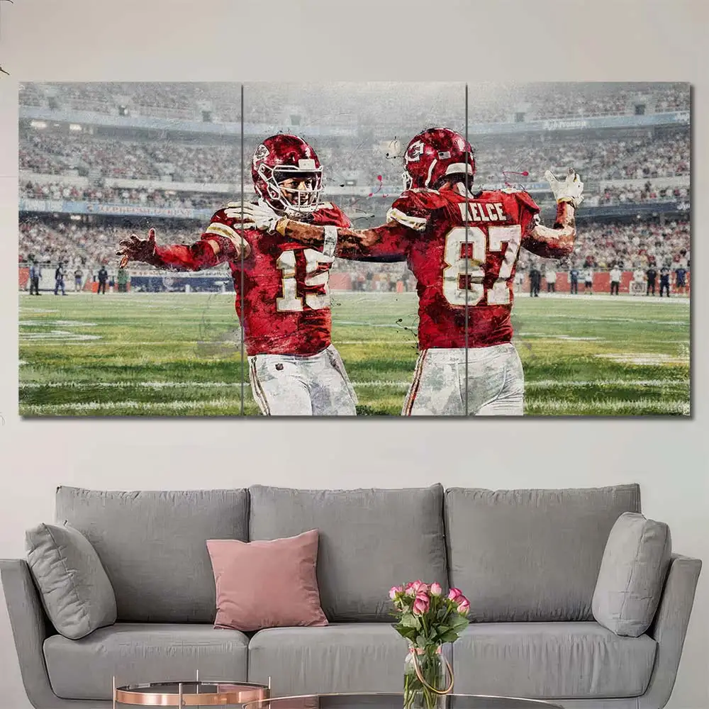 College Football Teammates Wall Art – Snow Game - Image 2