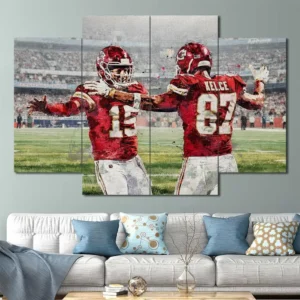 College Football Teammates Wall Art – Snow Game