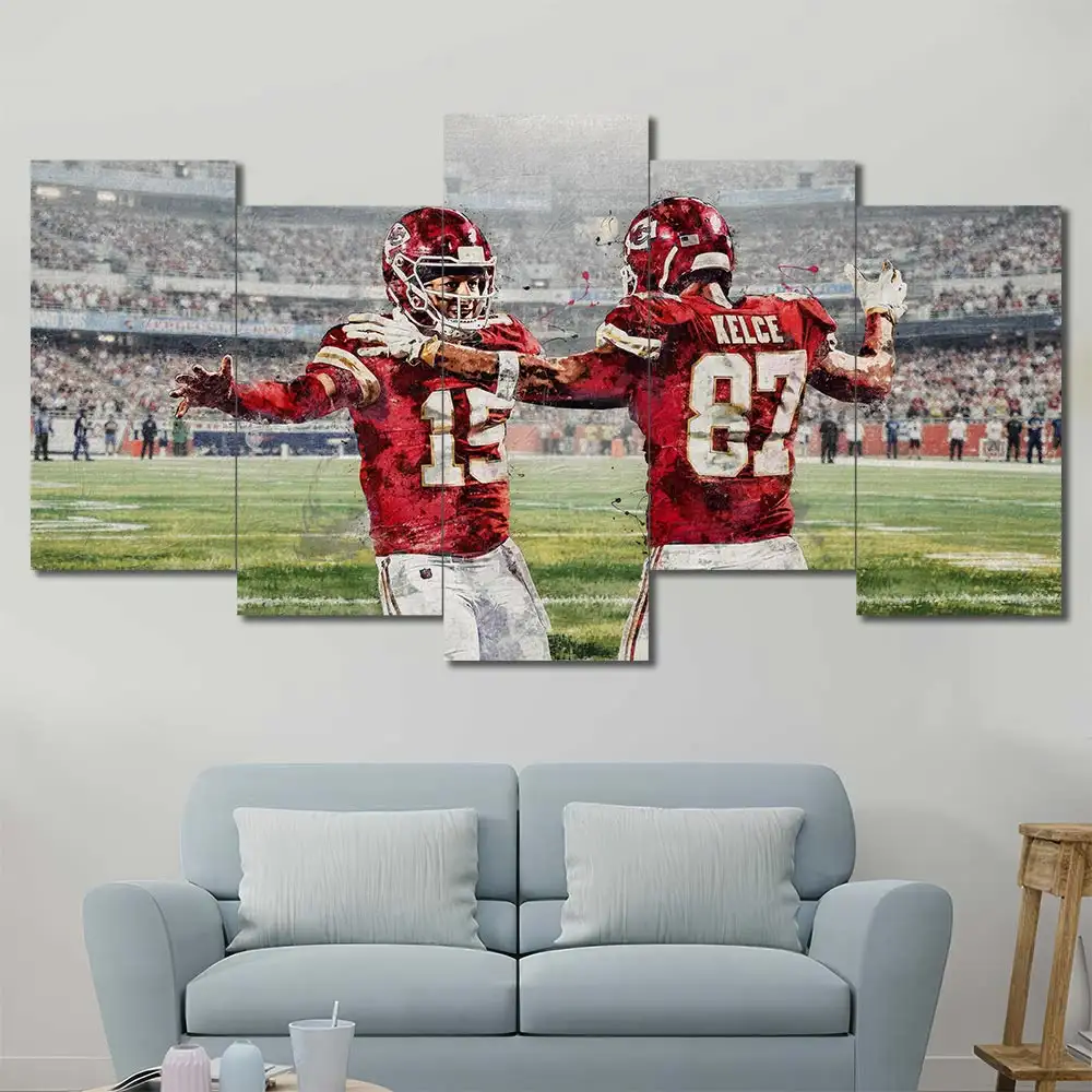 College Football Teammates Wall Art – Snow Game - Image 5