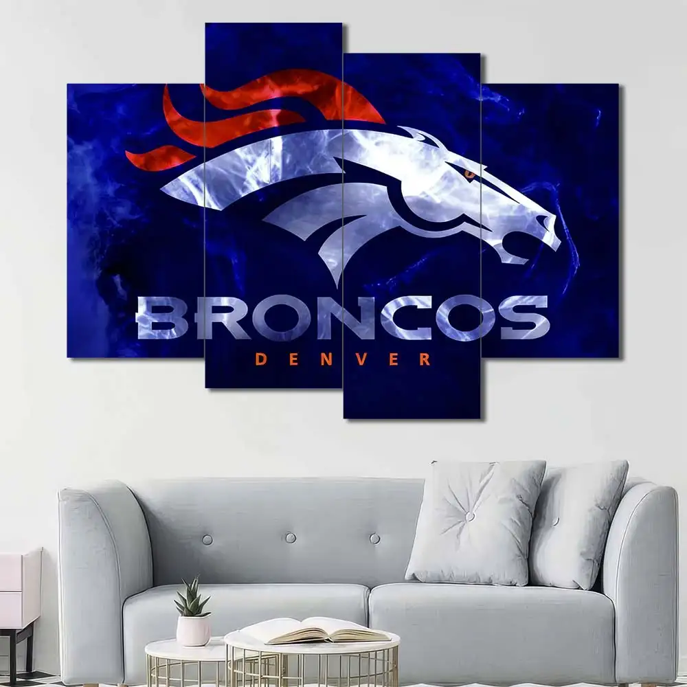 Denver Broncos Fire Logo Wall Art - Image 3