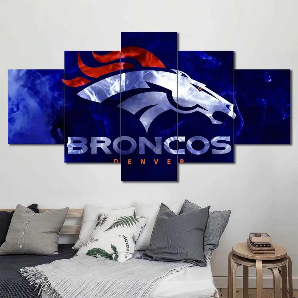 Denver Broncos Fire Logo Wall Art - Image 4