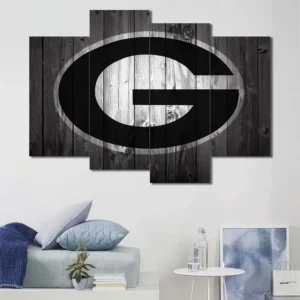 Georgia Bulldogs Rustic Logo Wall Art