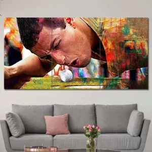 Golf Champion Emotional Portrait Wall Art