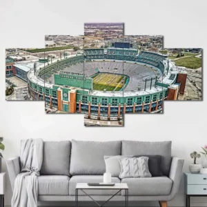 Green Bay Packers Lambeau Field Aerial Wall Art