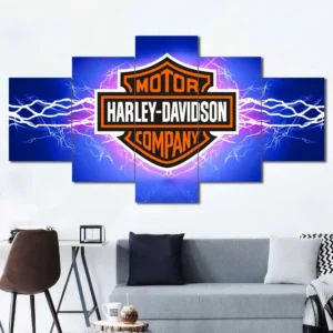 Harley-Davidson Electric Logo Wall Art