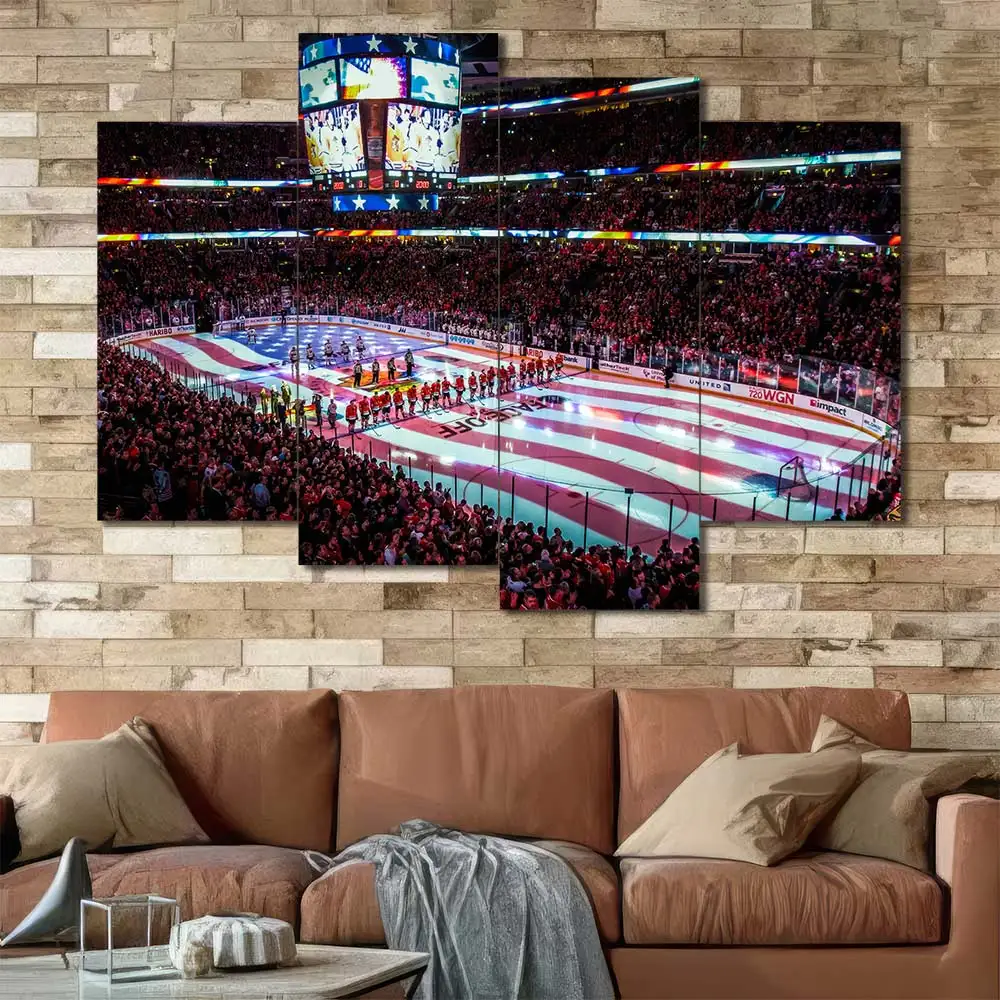 Hockey Arena American Flag Wall Art – Ceremony - Image 4