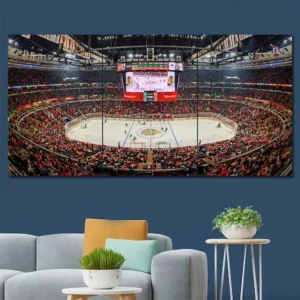 Hockey Arena Center Ice Wall Art