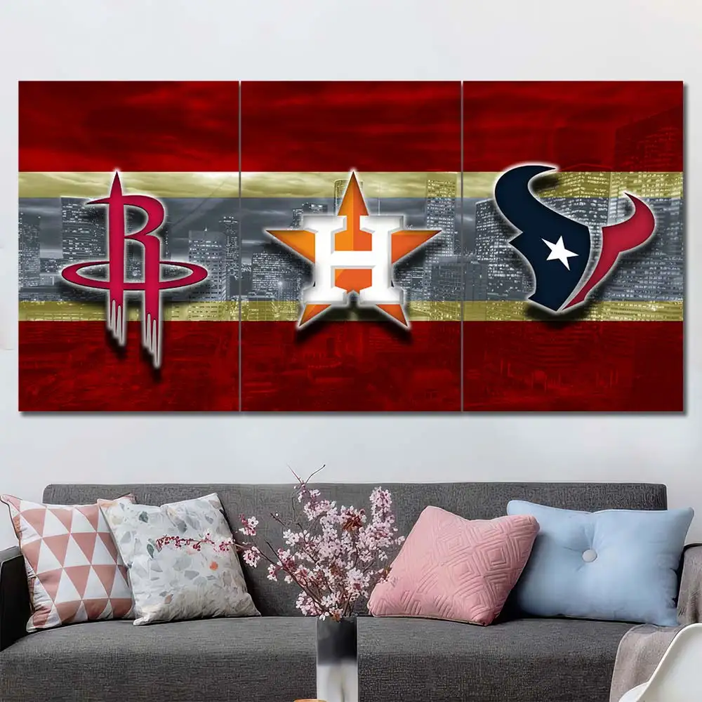 Houston Sports Teams Rustic Wall Art - Image 2