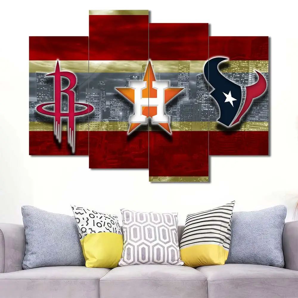Houston Sports Teams Rustic Wall Art - Image 4