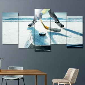 Ice Hockey Faceoff Wall Art – Action