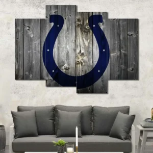 Indianapolis Colts Rustic Logo Wall Art