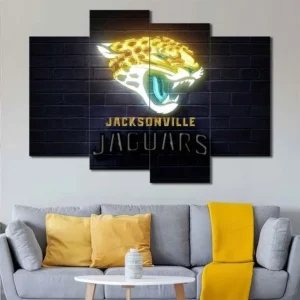 Jacksonville Jaguars Neon Logo Wall Art