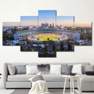 Kansas City Baseball Stadium Aerial Wall Art