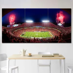 Kansas City Chiefs Arrowhead Stadium Wall Art – Fireworks
