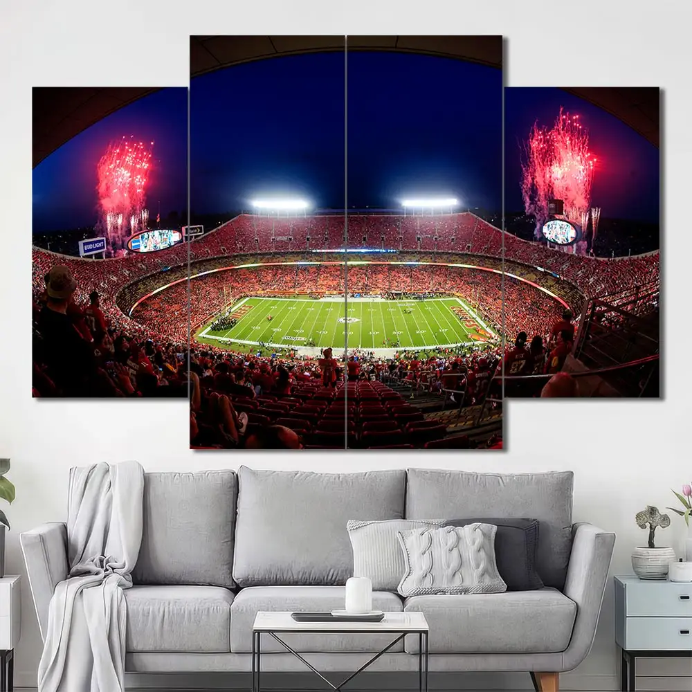 Kansas City Chiefs Arrowhead Stadium Wall Art – Fireworks - Image 2