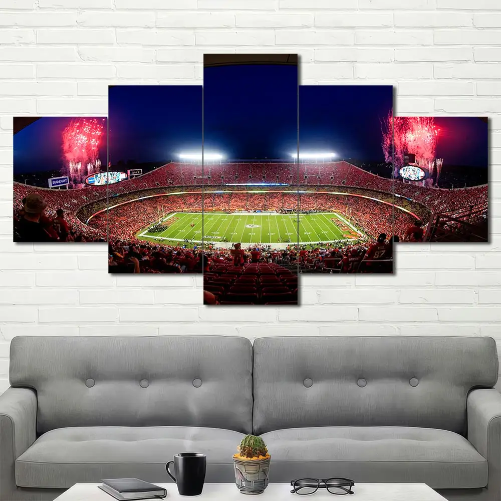Kansas City Chiefs Arrowhead Stadium Wall Art – Fireworks - Image 4