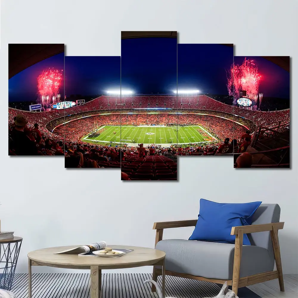 Kansas City Chiefs Arrowhead Stadium Wall Art – Fireworks - Image 5