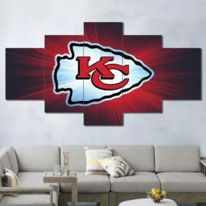 Kansas City Chiefs Logo Burst Wall Art
