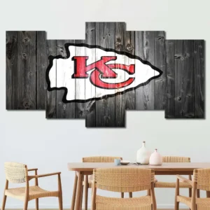 Kansas City Chiefs Rustic Arrowhead Wall Art