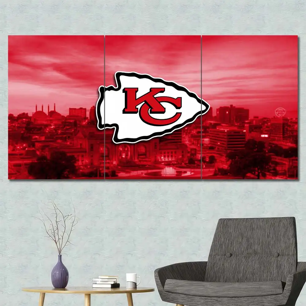 Kansas City Chiefs Skyline Logo Wall Art - Image 2