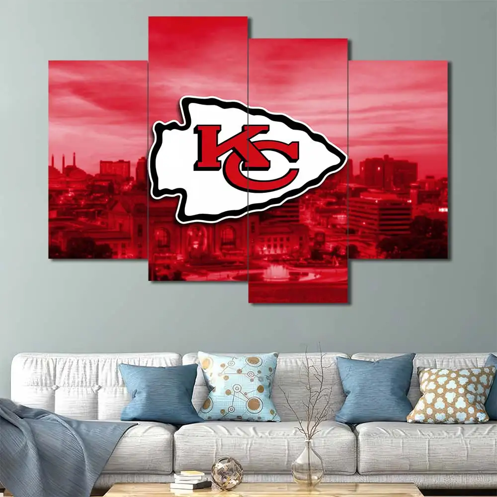 Kansas City Chiefs Skyline Logo Wall Art - Image 4